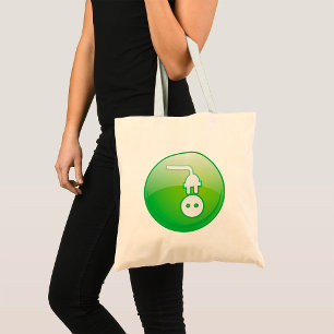 Tote-Bag mit elektrischem Plug-Symbol Tragetasche