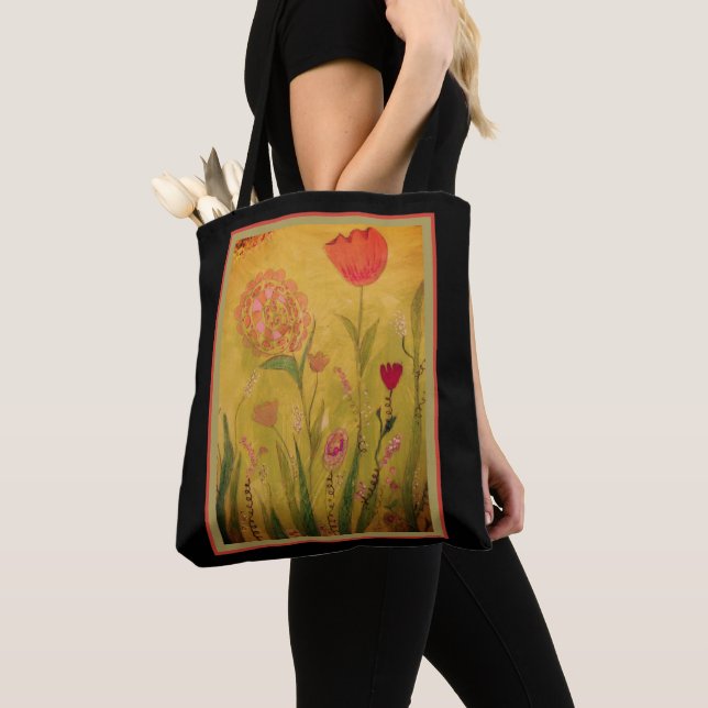 Tote Bag - Mixed Media Flowers (Von Nahem)