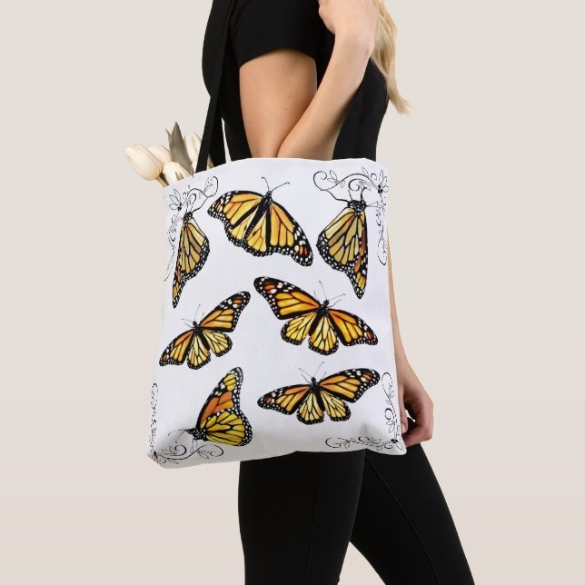 Tote Bag Monarch Schmetterlinge (Von Nahem)