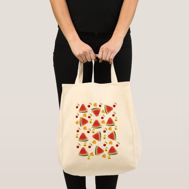 Tote Bag Obst Wassermelone Tragetasche (Vorderseite (Produkt))