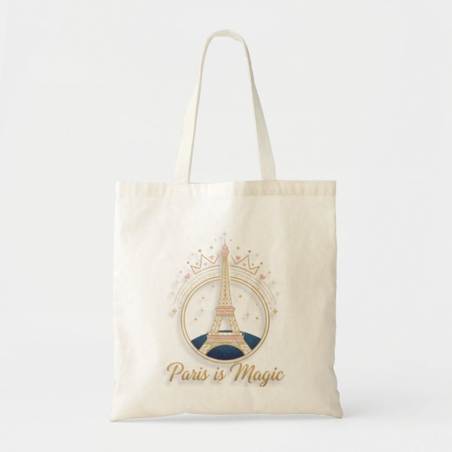 Tote Bag - Paris Elegant Eiffelturm Tragetasche (Vorne)