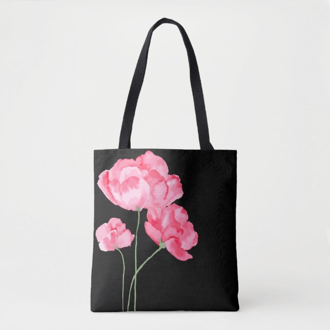 Tote Bag-Pink-Pupies (Vorderseite)