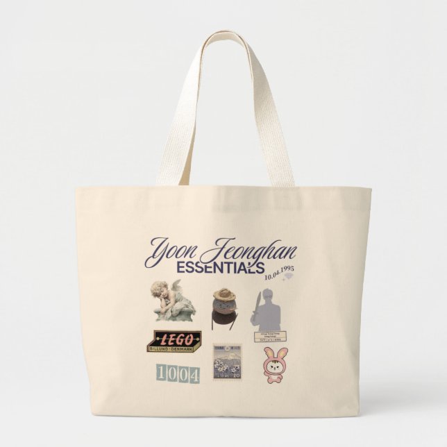 Tote Bag Seventeen Jeonghan - Kpop merch Jumbo Stoffbeutel (Vorne)