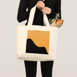 Tote Bag Sonnenuntergang Bergsilhouette zum Mitneh Jumbo Stoffbeutel