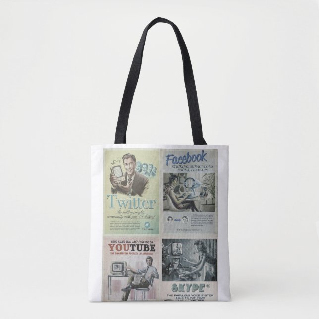 Tote Bag Soziale Medien (Vorderseite)