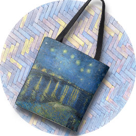 TOTE BAG - "Starry Night Over Rhone" - van Gogh