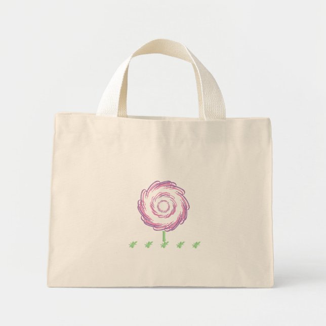 Tote Bag STYLE BLUME DESIGN Mini Stoffbeutel (Vorne)