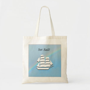 Tote Bag - Tall Ship mit Regenbogenbogen Tragetasche