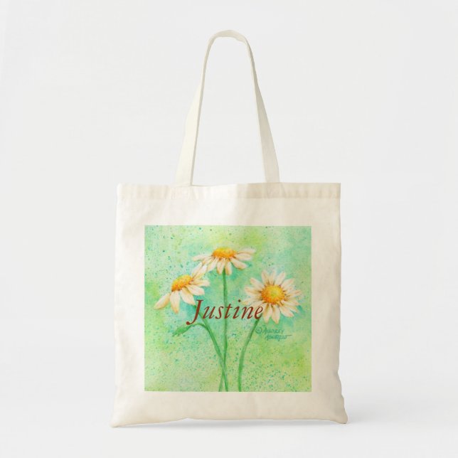 Tote Bag Three Daisies Tragetasche (Vorne)