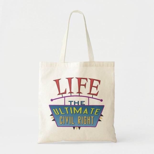 Tote bag to share your pro-life beliefs. tragetasche (Vorne)
