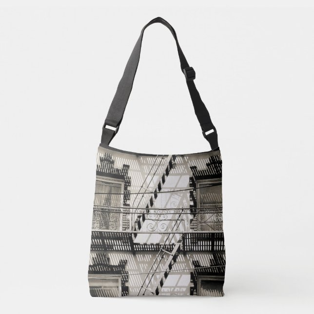 Tote Bag Urban Apartment Design Tragetaschen Mit Langen Trägern (Vorderseite)