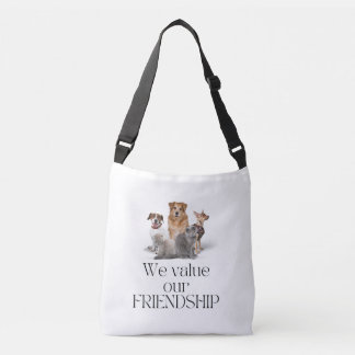 Tote Bag - wir schätzen unsere Freundschaft Tragetaschen Mit Langen Trägern