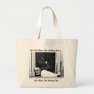 Tote Bag with inspirational quote. Jumbo Stoffbeutel