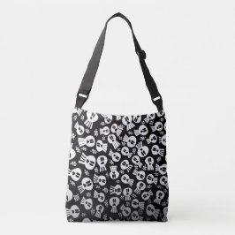 Tote bag with skulls tragetaschen mit langen trägern