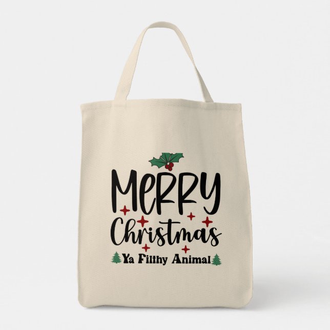 Tote Bag-Xmas (Klassisches Filmangebot) Tragetasche (Rückseite)