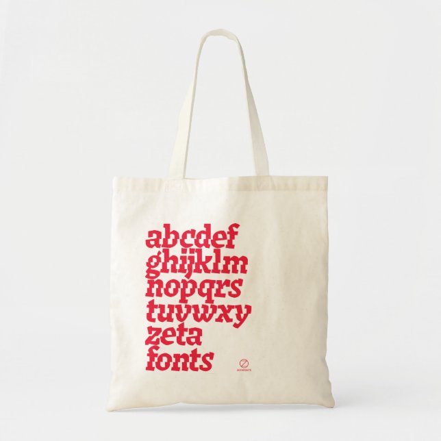Tote Bag - Zetafonts Keratine Tragetasche (Vorne)