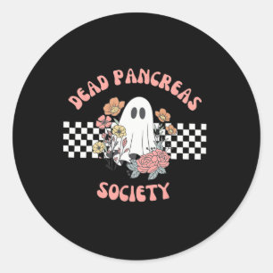 Tote Bauchspeicheldrüse Gesellschaft Funny Ghost D Runder Aufkleber