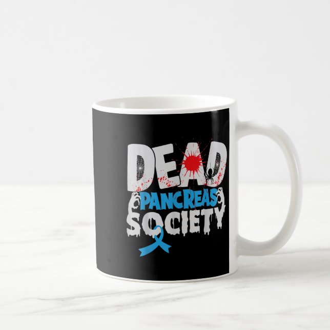 Tote Bauchspeicheldrüse Gesellschaft T1d Diabetes  Kaffeetasse (Rechts)