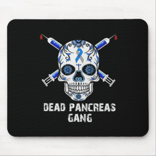 Tote Bauchspeicheldrüse Schädeldiabetes Bewusstsei Mousepad
