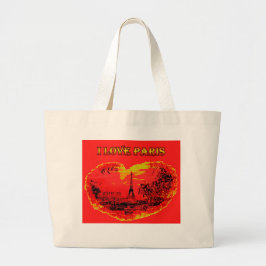 Tote Beutel i Liebe paris Jumbo Stoffbeutel