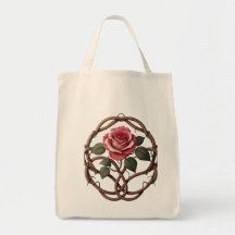 Tote Beutel - Rose gedruckt