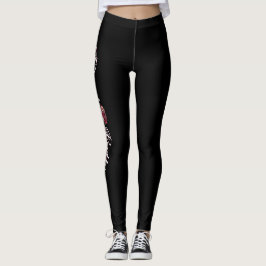 Tote Blumen-Schädel-Leggings Leggings