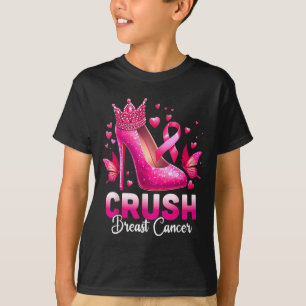 Töte Brustkrebs-Bewusstsein Bling nk Band Hoch T-Shirt