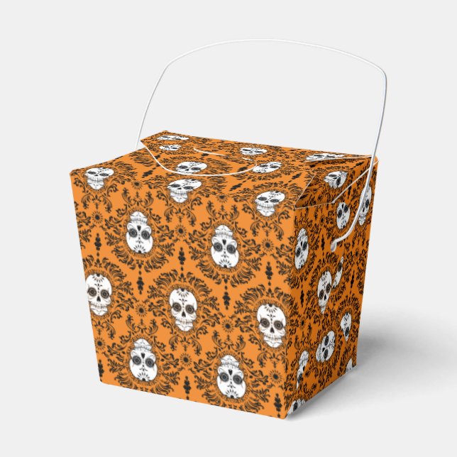 Tote Damaskus - Chic Sugar Skull-Abnahmeboxen Geschenkschachtel (Vorderseite)