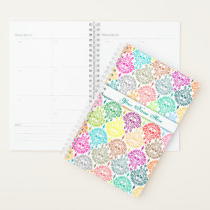Tote Damaskus farbenfrohe Chic Sugar Skulls Planer