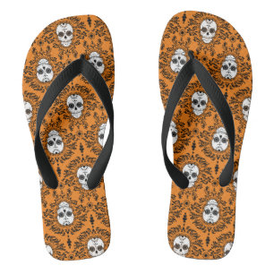 Tote Damaskus - Muster für Zuckerschädel Flip Fl Flops