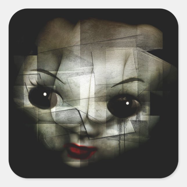 Töte die Ziege 2013. Quadratischer Aufkleber (Vorderseite)