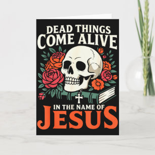 Tote Dinge werden lebendig Name von Jesus Christli Karte