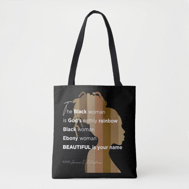 Tote "Ebony Woman"  (Vorderseite)