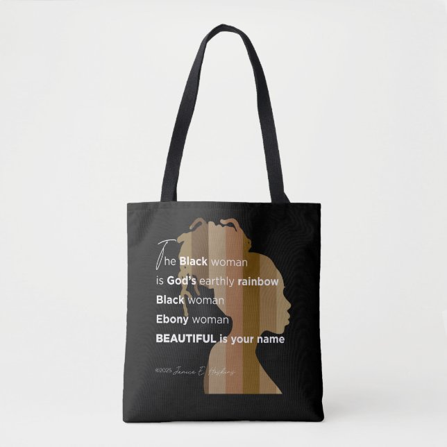 Tote "Ebony Woman" (Vorderseite)