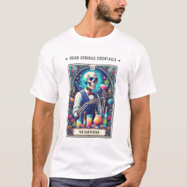 Tote Ernst Cocktails Tarot Barkeeper Skelett T-Shirt