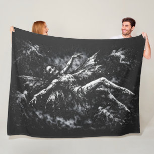 Tote Fee von BurnsInHell Fleecedecke