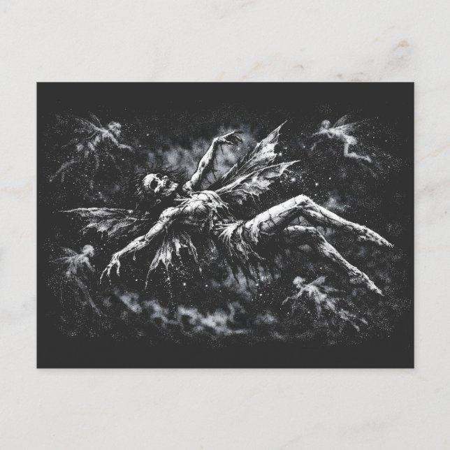 Tote Fee von BurnsInHell Postkarte (Vorderseite)