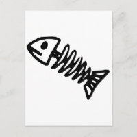 Tote Fische Skelett Schädelknochen Fossil