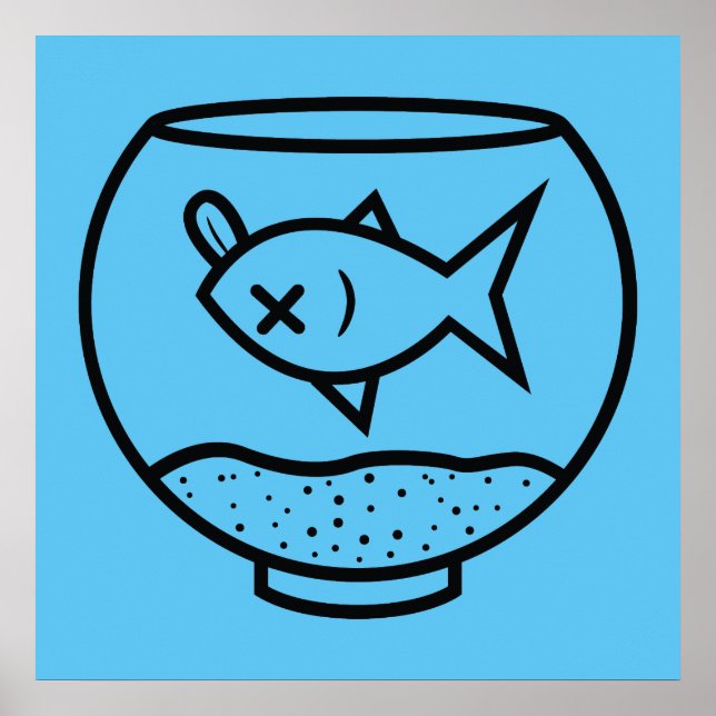 TOTE FISCHEREI IN EINER FISCHEREIKÖRPERILLUSTRATIO POSTER (Vorne)