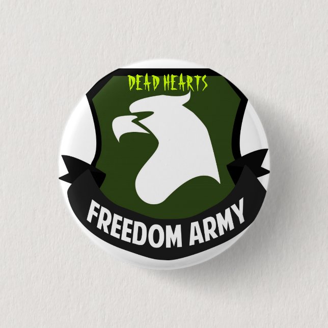 Tote Herz-Romanknöpfe Button (Vorderseite)