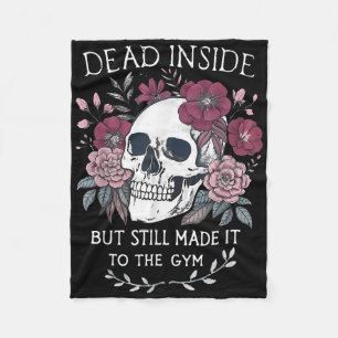 Tote im Inneren, aber immer noch zu Gymnastik gema Fleecedecke