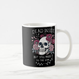 Tote im Inneren, aber immer noch zu Gymnastik gema Kaffeetasse