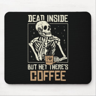 Tote im Skelett Drink Kaffee Funny Hallowe Mousepad