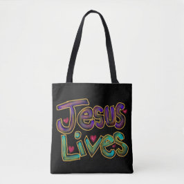Tote “Jesus Lives” Christian Quote
