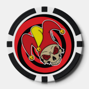 Tote Joker Screwball Grafiken Pokerchips