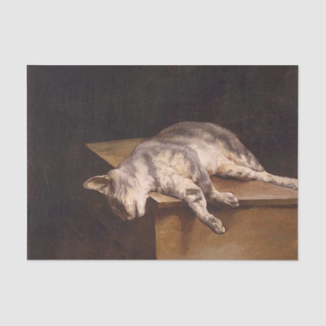 Tote Katze (Théodore Géricault) Seidenpapier (Vorderseite)