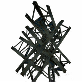 Tote Königin auf dem Balkon Freistehende Fotoskulptur