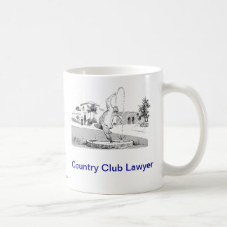 Tote Lawyer™ Countryklub-Rechtsanwalt-Kaffee-Tasse Kaffeetasse
