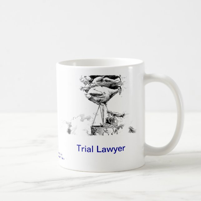 Tote Lawyer™ Proberechtsanwalt-Kaffee-Tasse Tasse (Rechts)