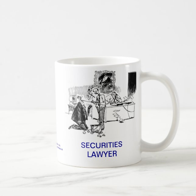 Tote Lawyer™ Sicherheits-Rechtsanwalt-Kaffee-Tasse Tasse (Rechts)